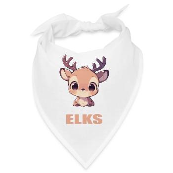 Elche Elch - Bandana - Weiß - Vorne