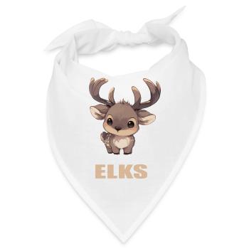 Elche Elch - Bandana - Weiß - Vorne
