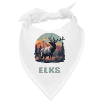 Elche Elch - Bandana - Weiß - Vorne