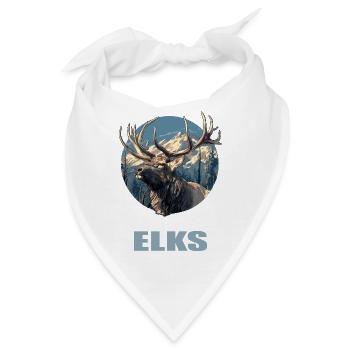 Elche Elch - Bandana - Weiß - Vorne