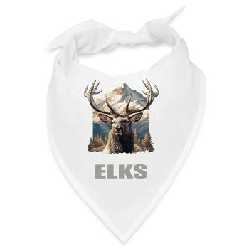 Elche Elch - Bandana - Weiß - Vorne