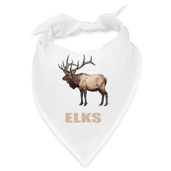 Elche Elch - Bandana - Weiß - Vorne