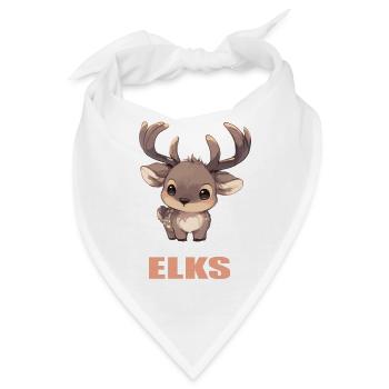 Elche Elch - Bandana - Weiß - Vorne