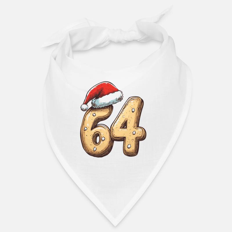 64 Number Christmas Biscuit Bandana