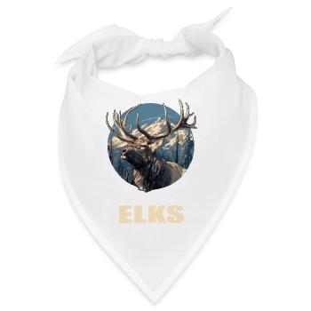 Elche Elch - Bandana - Weiß - Vorne
