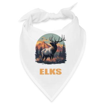 Elche Elch - Bandana - Weiß - Vorne
