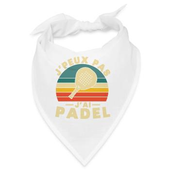 Ich kann kein Padel haben - Bandana - Weiß - Vorne