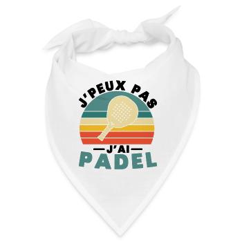 Ich kann kein Padel haben - Bandana - Weiß - Vorne