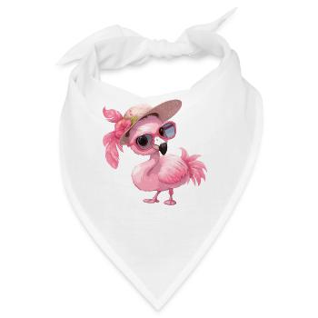 Flamingos Flamingo - Bandana - Weiß - Vorne