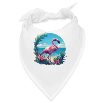 Flamingos Flamingo - Bandana - Weiß - Vorne