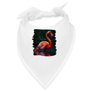 Flamingos Flamingo - Bandana - Weiß - Vorne