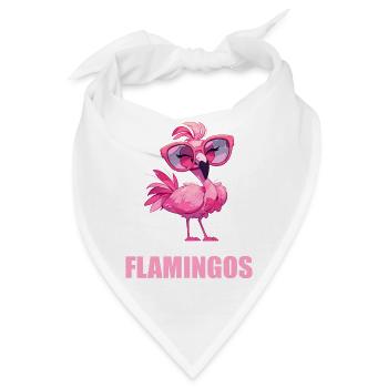 Flamingos Flamingo - Bandana - Weiß - Vorne