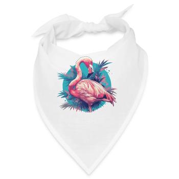 Flamingos Flamingo - Bandana - Weiß - Vorne