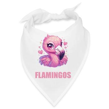 Flamingos Flamingo - Bandana - Weiß - Vorne