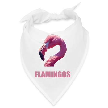 Flamingos Flamingo - Bandana - Weiß - Vorne