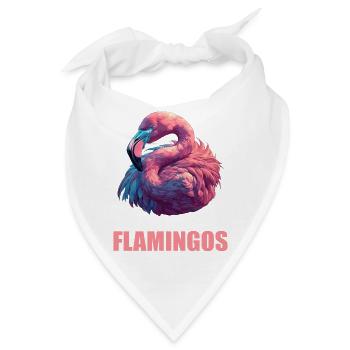 Flamingos Flamingo - Bandana - Weiß - Vorne