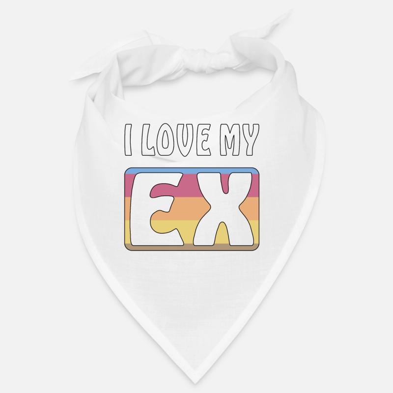 J’AIME MON EX - Bandana - blanc