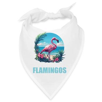 Flamingos Flamingo - Bandana - Weiß - Vorne