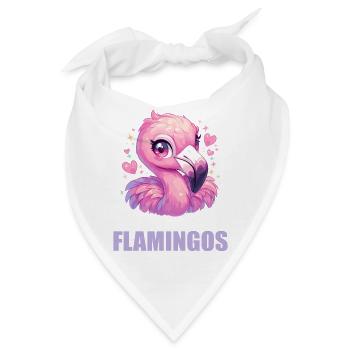 Flamingos Flamingo - Bandana - Weiß - Vorne