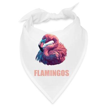 Flamingos Flamingo - Bandana - Weiß - Vorne