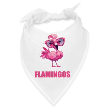 Flamingos Flamingo - Bandana - Weiß - Vorne