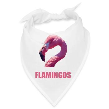 Flamingos Flamingo - Bandana - Weiß - Vorne
