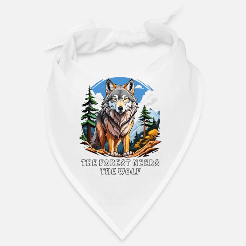 THE FOREST NEEDS THE WOLF Bandana