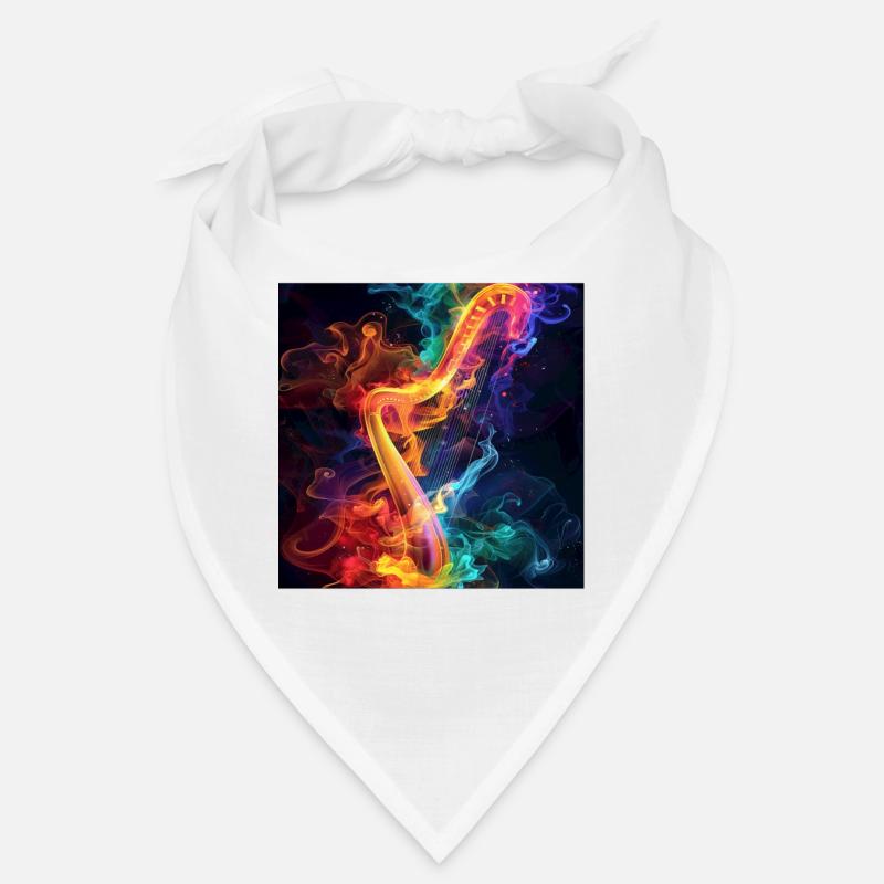 Harfe - Bandana - Weiß