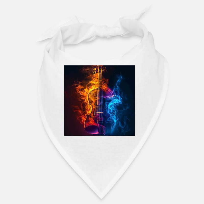 Violon - Bandana - blanc