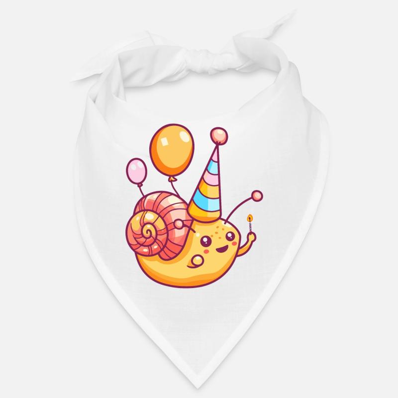 Snail Birthday Comic Cute Bandana