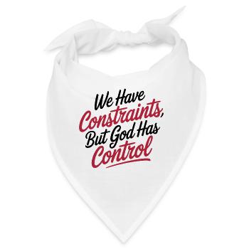 WIR HABEN ZWÄNGE, ABER GOTT HAT DIE KONTROLLE - Bandana - Weiß - Vorne