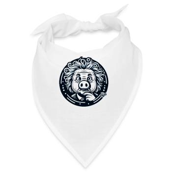 Albert Schweinstein das Genie - Bandana - Weiß - Vorne