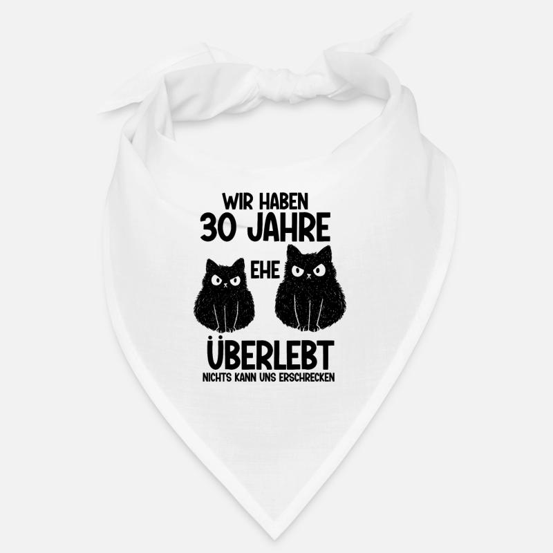 30 Jahre Ehe überlebt Perlen Hochzeit Hochzeitstag Bandana