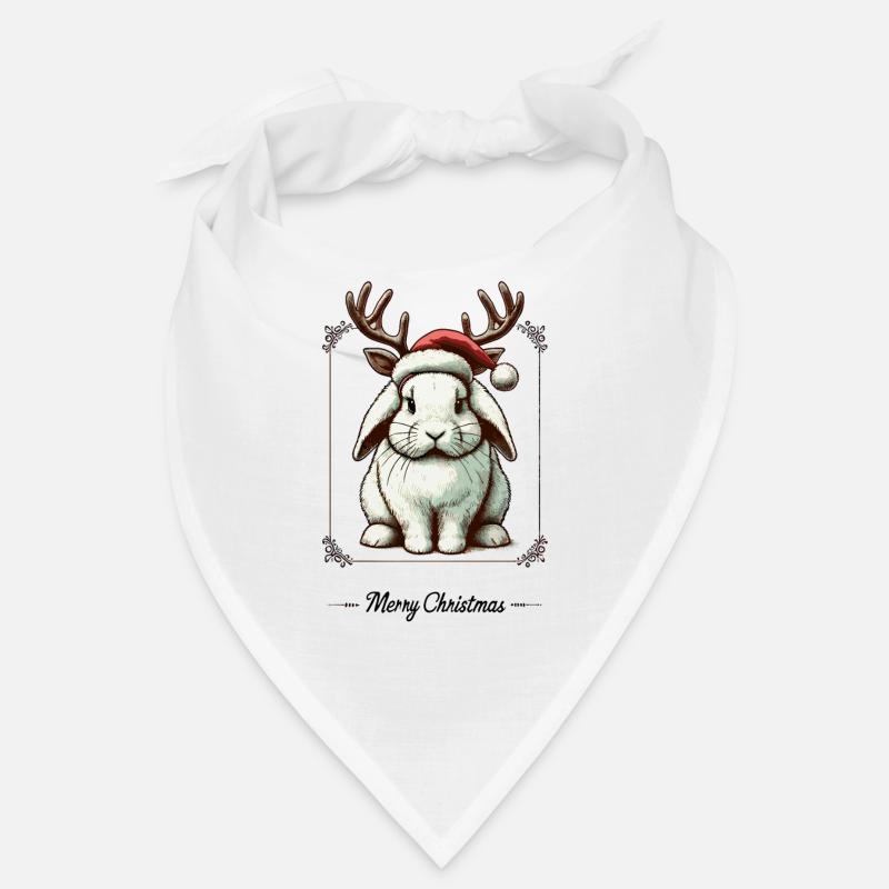 Cute bunny Christmas style Bandana