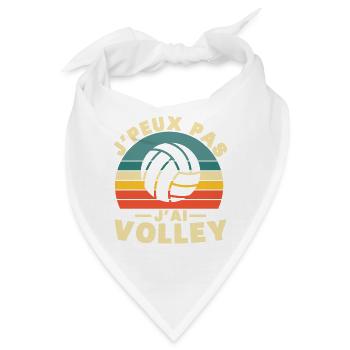 Ich kann nicht Ich habe Volley Humor Geschenk - Bandana - Weiß - Vorne