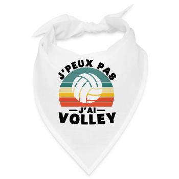 Ich kann nicht Ich habe Volley Humor Geschenk - Bandana - Weiß - Vorne
