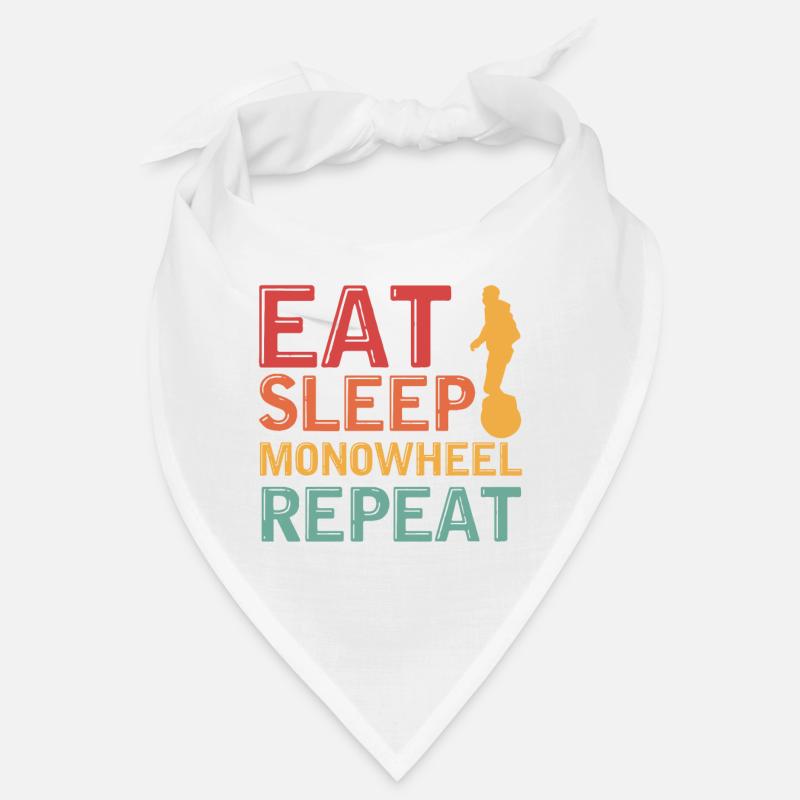eat sleep monowheel repeat Design for a fan of Bandana