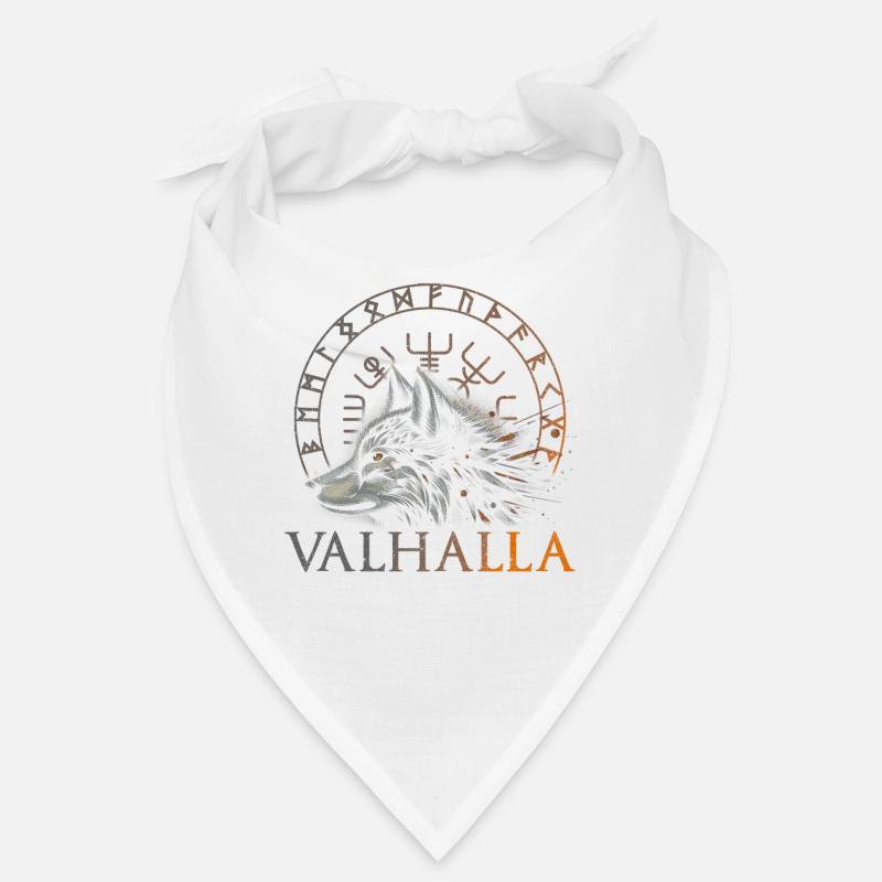Valhalla Wolf Norse Gods Viking Compass Bandana