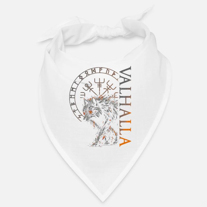 Valhalla Wolf Norse Gods Viking Compass Bandana