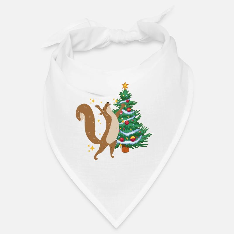 Christmas Tree Christmas Tree Squirrel Xmas Bandana