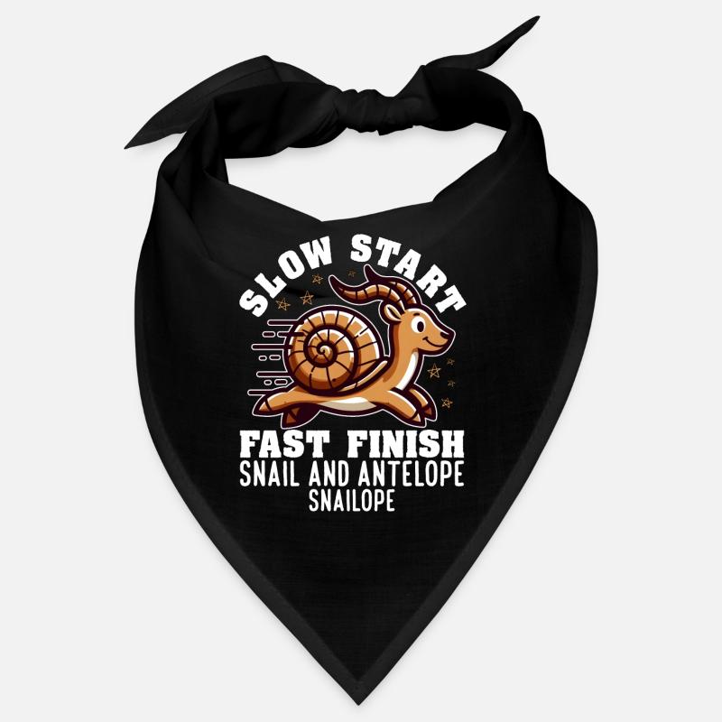 SLOW START FAST FINISH - SNAIL AND ANTELOPE Bandana