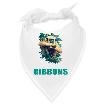 Gibbons Gibbon - Bandana - Weiß - Vorne