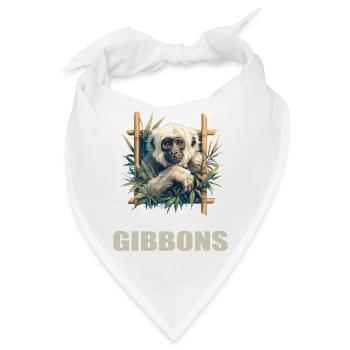 Gibbons Gibbon - Bandana - Weiß - Vorne