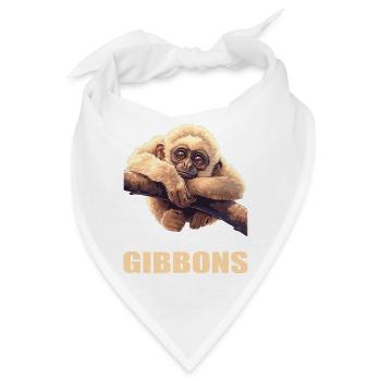 Gibbons Gibbon - Bandana - Weiß - Vorne