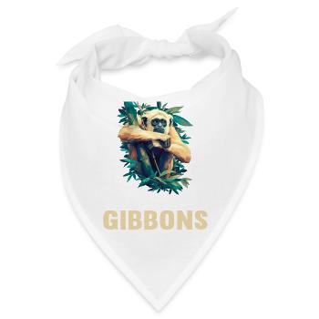 Gibbons Gibbon - Bandana - Weiß - Vorne