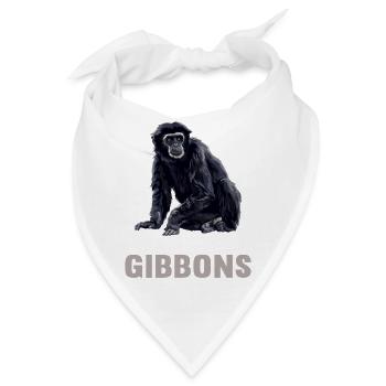 Gibbons Gibbon - Bandana - Weiß - Vorne