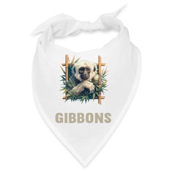 Gibbons Gibbon - Bandana - Weiß - Vorne