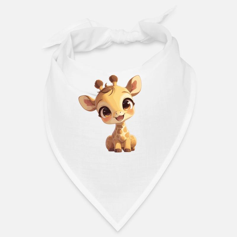 Giraffen Giraffe - Bandana - Weiß