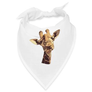 Giraffen Giraffe - Bandana - Weiß - Vorne