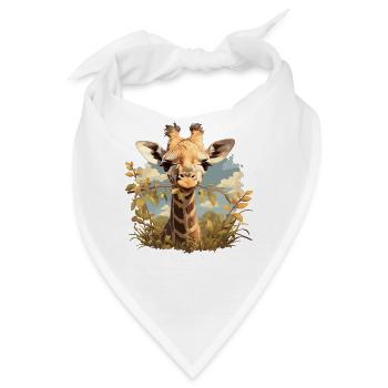 Giraffen Giraffe - Bandana - Weiß - Vorne